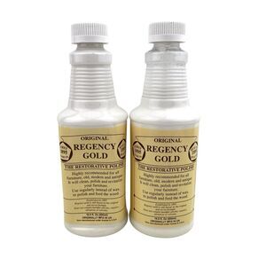 Original Regency Gold Professional Restorative Furniture Polish 2 x 16.9 oz NEW